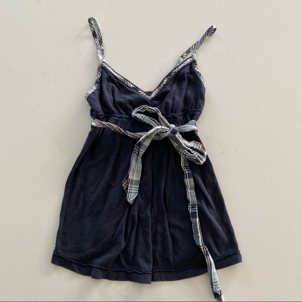 Abercrombie Plaid Trim Tank